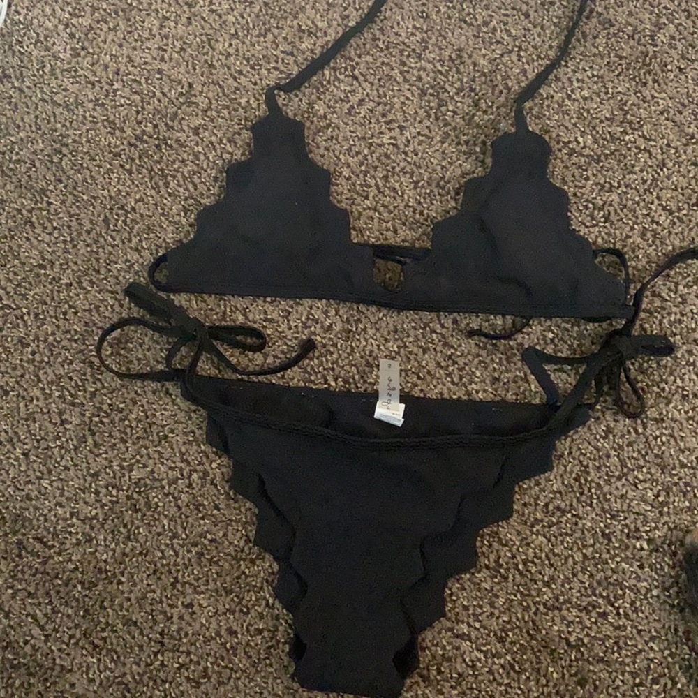 Black Cupshe Swim Bikini